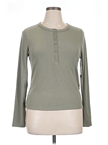 LC Lauren Conrad Long Sleeve Henley (view 1)