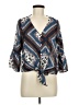 Altar'd State 100% Rayon Blue 3/4 Sleeve Blouse Size M - photo 1