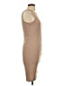 Shein Solid Tan Casual Dress Size L - photo 4