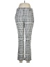 Merona Houndstooth Gray Silver Casual Pants Size 6 - photo 1