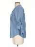 Express Blue 3/4 Sleeve Blouse Size XS - photo 5