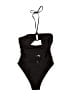 H&M Solid Black One Piece Swimsuit Size M (estimated) - photo 1