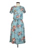 Assorted Brands Floral Blue Casual Dress Size M - photo 1
