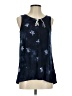 Chaps Blue Sleeveless Blouse Size S - photo 1