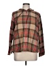 L.L.Bean 100% Cotton Plaid Brown Poncho Size L (petite) - photo 1