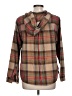 L.L.Bean 100% Cotton Plaid Brown Poncho Size L (petite) - photo 2
