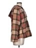 L.L.Bean 100% Cotton Plaid Brown Poncho Size L (petite) - photo 4