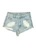 Shein Blue Denim Shorts Size 4 - photo 1
