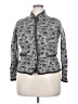 Appleseeds 100% Wool Print Gray Jacket Size 18 - photo 1