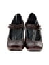 Indigo 100% Leather Burgundy Heels Size 11 - photo 2