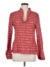 Tory Burch Red Long Sleeve Blouse Size 6 - photo 1