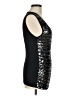 Gerard Darel Metallic Silver Cocktail Dress Size Med (3) - photo 4