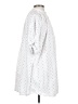Never A Wallflower Polka Dots White 3/4 Sleeve Button-Down Shirt Size XS - photo 4