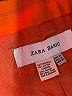 Zara Basic 100% Cotton Orange Coat Size M - photo 6