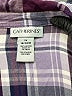 Catherines 100% Rayon Plaid Purple 3/4 Sleeve Button-Down Shirt Size 1X - photo 7