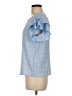 Shein Blue Short Sleeve Blouse Size 8 - 10 - photo 5