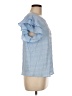 Shein Blue Short Sleeve Blouse Size 8 - 10 - photo 4