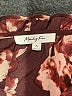 Monday Fun 100% Polyester Floral Burgundy 3/4 Sleeve Blouse Size S - photo 7