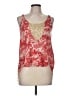 Tiny Red Sleeveless Blouse Size M - photo 1