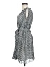 Max Studio 100% Polyester Checkered-gingham Gray Casual Dress Size XS - photo 5