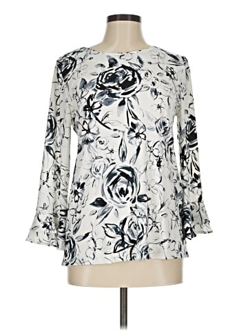 Karl Lagerfeld Paris 3/4 Sleeve Blouse (view 1)