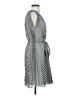 Max Studio 100% Polyester Checkered-gingham Gray Casual Dress Size XS - photo 4