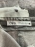 Zara Chevron-herringbone Gray Jeans Size 0 - photo 4