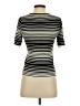 MAX Stripes Ivory Short Sleeve Turtleneck Size S - photo 2