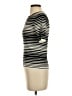 MAX Stripes Ivory Short Sleeve Turtleneck Size S - photo 5