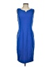 Talbots Solid Blue Cocktail Dress Size 4 - photo 1