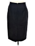 J.Crew 100% Wool Solid Black Wool Skirt Size 8 - photo 2
