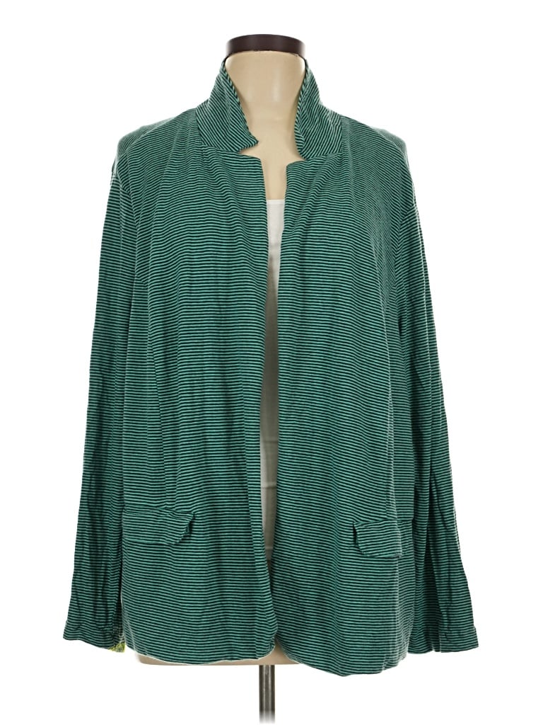 Pre-owned Jjill Cardigan Sweater In Teal