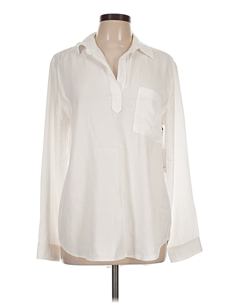 Bella Dahl Long Sleeve Blouse In White
