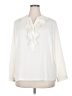 Talbots 100% Polyester Ivory Long Sleeve Blouse Size 20 - photo 1