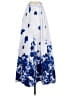 Sequin Hearts 100% Polyester Print Blue Formal Skirt Size 3 - photo 1