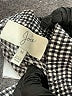 Joie 100% Silk Houndstooth Gray Silk Pants Size M - photo 7