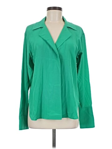 A.L.C. Long Sleeve Silk Top (view 1)