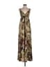 L'Agence 100% Polyester Tie-dye Green Casual Dress Size XS (tall) - photo 1