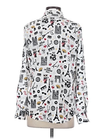 Karl Lagerfeld Paris Long Sleeve Blouse (view 2)