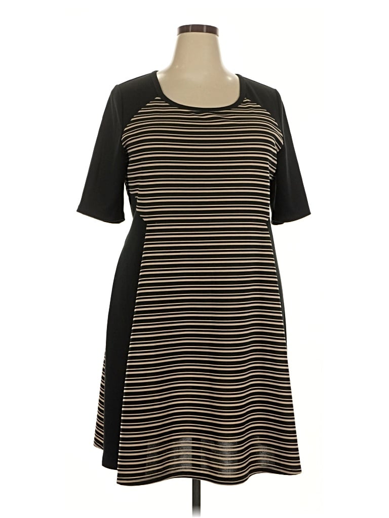 Pre-owned Lane Bryant Casual Dress In Black