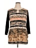JM Collection Brown 3/4 Sleeve Top Size 0X - photo 1