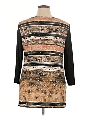 JM Collection 3/4 Sleeve Top (view 2)