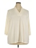 Cj Banks Ivory 3/4 Sleeve Blouse Size 2X - photo 1