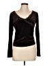 Cider 100% Polyester Brown Long Sleeve Top Size L - photo 1