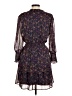 Aqua 100% Polyester Floral Purple Casual Dress Size M - photo 2