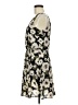 Lush 100% Polyester Floral Black Casual Dress Size M - photo 5