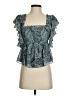 Cinq à Sept Teal Sleeveless Blouse Size S - photo 1