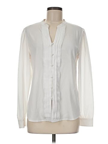 Karl Lagerfeld Paris Long Sleeve Blouse (view 1)