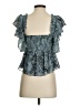 Cinq à Sept Teal Sleeveless Blouse Size S - photo 2