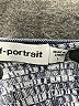 Self-Portrait Blue Gray Crossover Ribbed Knit Top Size L - photo 10